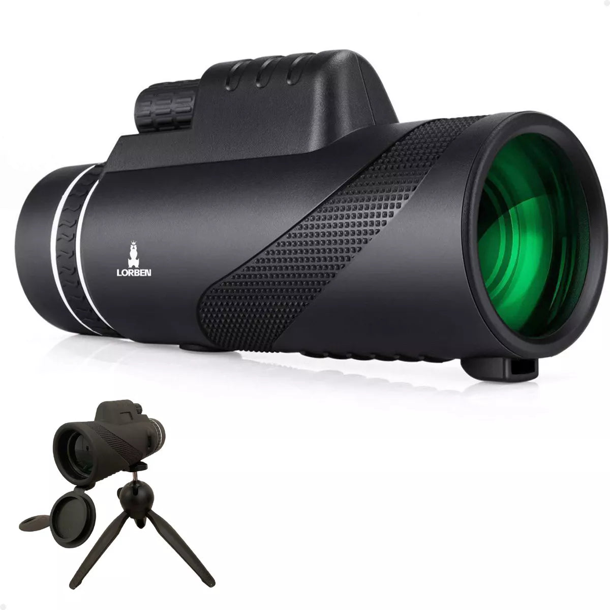 Telescopio monocular para smartphone, observación de aves de vida silvestre, caza, camping, viajes, paisajes con soporte